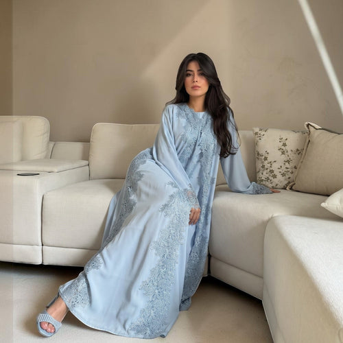 Double Lace Abaya