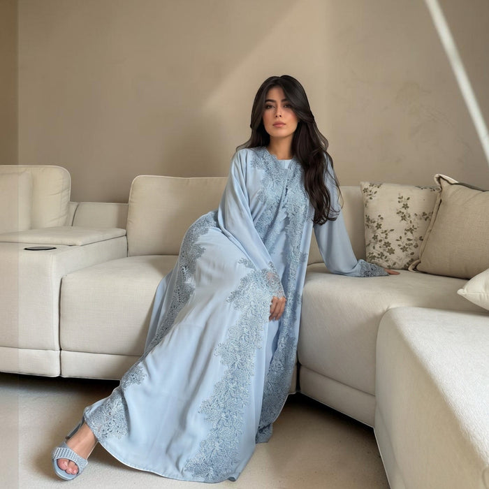 Double Lace Abaya